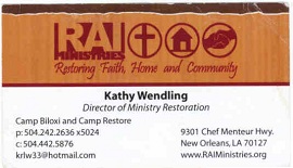 Kathy Wendling, RAI Ministries